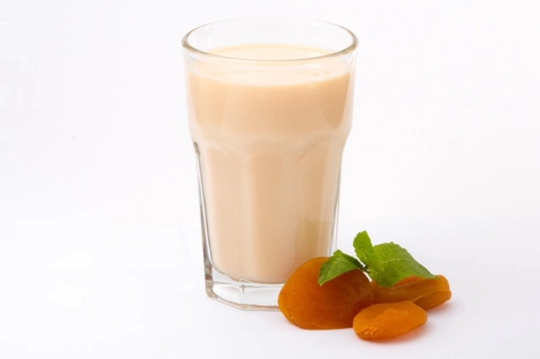 Abrikoos shake of pudding proteïne dieet