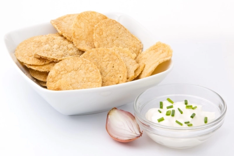Chips cream union proteïne dieet