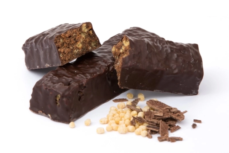 Chocolade crunch reep proteïne dieet