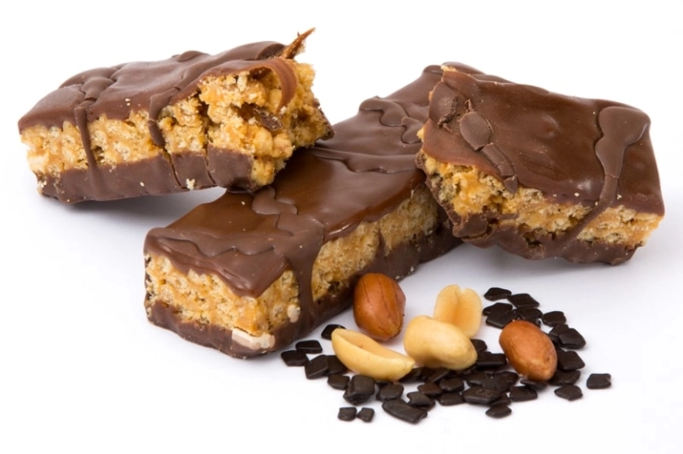 Chocolade pinda reep proteïne dieet