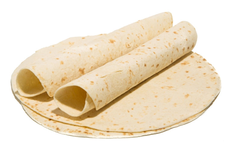 Wrap tortilla met vitamine proteïne dieet